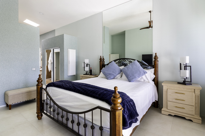 Large master bedroom with TV in 3/3 home for rent
