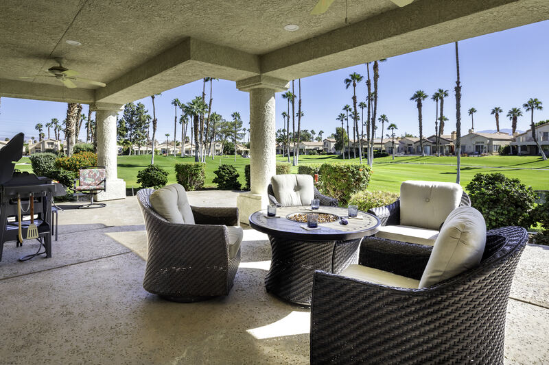 Patio view of golf course